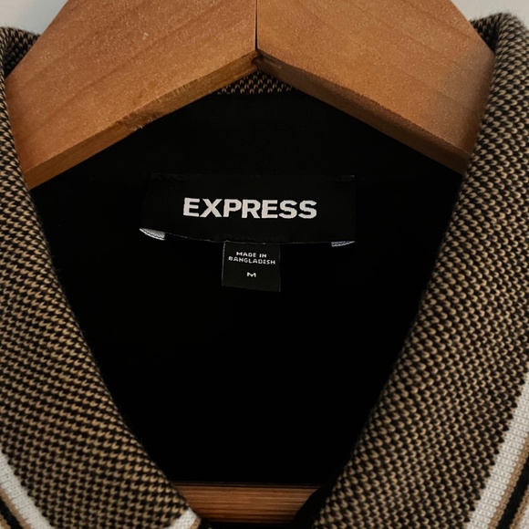 Express Men's Black and Gold Polo Shirt - Picture 3 of 6